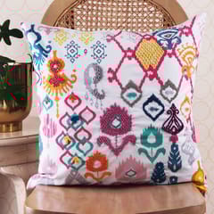 Onset Homes - Ikat Embroidery Cushion Cover