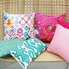 Onset Homes - Ikat Embroidery Cushion Cover