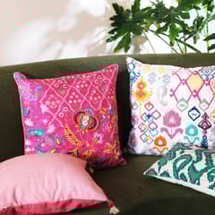 Onset Homes - Ikat Embroidery Cushion Cover