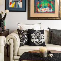 Onset Homes - Silver Elegance Embroidered Cushion