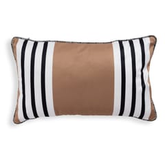 Onset Homes - Sand Serenity Striped Velvet Cushion
