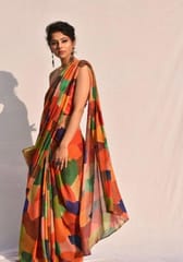 Dira By Dimple - Wind Beneath My Wings (Pure Georgette Thread and Sequins Work Saree)