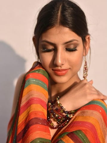 Dira By Dimple - Bohemian Soul (Georgette Mutlicolour thread and sequins Saree)