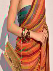 Dira By Dimple - Bohemian Soul (Georgette Mutlicolour thread and sequins Saree)