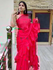 Dira By Dimple - Rylie Ruffle - Soft Silk Ruffle Saree