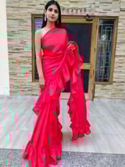 Dira By Dimple - Rylie Ruffle - Soft Silk Ruffle Saree
