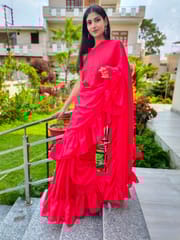 Dira By Dimple - Rylie Ruffle - Soft Silk Ruffle Saree