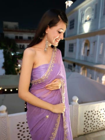 Dira By Dimple - Fairytale Fleur Kots aSilk Saree ith Gota Work