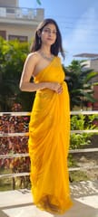 Dira By Dimple - Buttercup Voile (Hand Embroidered Chiffon Saree)