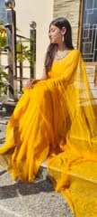 Dira By Dimple - Buttercup Voile (Hand Embroidered Chiffon Saree)