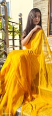 Dira By Dimple - Buttercup Voile (Hand Embroidered Chiffon Saree)