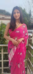 Dira By Dimple - Fuchsia Fiesta - Bandhej Chiffon Saree