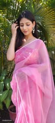 Dira By Dimple - Pearl Petals (Printed Organza with Pearl lace border Saree)