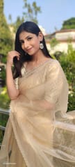 Dira By Dimple - Lustrous Royalty (Organza Saree with Lave border)