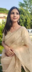 Dira By Dimple - Lustrous Royalty (Organza Saree with Lave border)