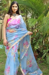 Dira By Dimple - Whimsical Wonder (Printed Organza Saree)