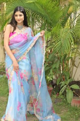 Dira By Dimple - Whimsical Wonder (Printed Organza Saree)