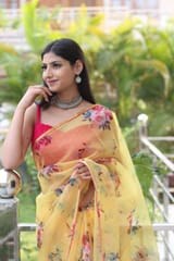 Dira By Dimple - Pastel Harmony (Printed Organza Saree)