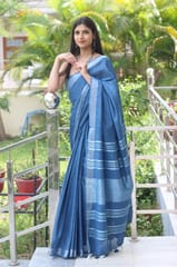 Dira By Dimple - Coastal Muse - Cotton-Linen Saree