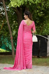 Dira By Dimple - Sparkling Rose (Pure georgette Sequins Work Saree)