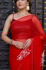 Dira By Dimple - Pearl Elegance (Chiffon Saree with handwork of pearls)