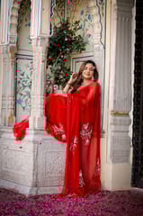 Dira By Dimple - Pearl Elegance (Chiffon Saree with handwork of pearls)