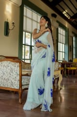 Dira By Dimple - Starlit Glamour (Hand Embroidered Chiffon Saree)