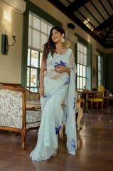 Dira By Dimple - Starlit Glamour (Hand Embroidered Chiffon Saree)