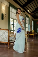 Dira By Dimple - Starlit Glamour (Hand Embroidered Chiffon Saree)