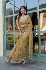 Dira By Dimple - Royal Embellishment (Silk Organza Handwork Saree)