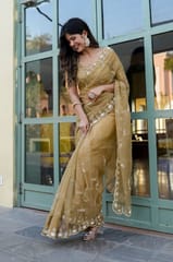 Dira By Dimple - Royal Embellishment (Silk Organza Handwork Saree)