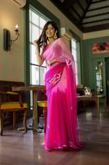 Dira By Dimple - Intricate blossom elegance (Sequins Handwork Saree)
