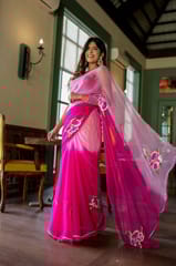 Dira By Dimple - Intricate blossom elegance (Sequins Handwork Saree)