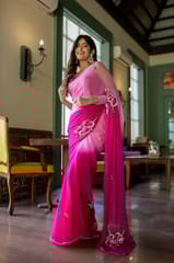 Dira By Dimple - Intricate blossom elegance (Sequins Handwork Saree)