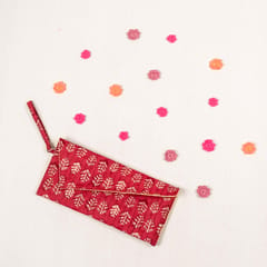 Manju Clutch - Brick Red