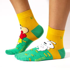 Thela Gaadi -Shinchan: Shiro A-B Socks