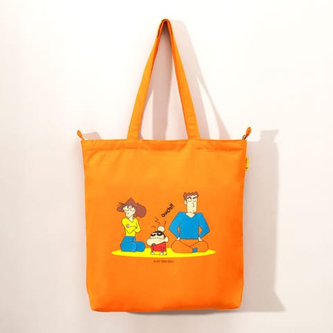 Thela Gaadi -Shinchan: Family Zipper Tote Bag