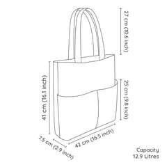 Thela Gaadi -Shinchan: Shiro Zipper Tote Bag
