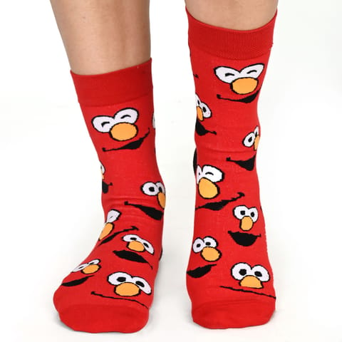 Thela Gaadi -Sesame Street : Elmo & Big Bird Faces Socks