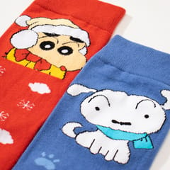 Thela Gaadi -Shinchan: Snow BFF Socks