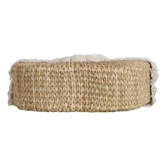 Smitam Lifestyle - Kauna Grass Boho Shopping Bag with Pompom
