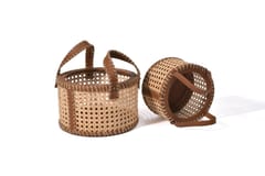 Smitam lifestyle- Jute Handle Basket Organizer