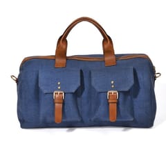 Smitam lifestyle - Blue Canvas Duffle Bag