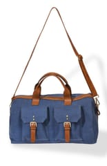 Smitam lifestyle - Blue Canvas Duffle Bag