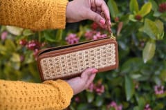 Smitam lifestyle - Hand Made Rattan/Cane Clutch Bag