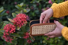 Smitam lifestyle - Hand Made Rattan/Cane Clutch Bag