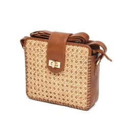 Smitam lifestyle - Square Cane Sling Bag