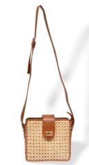 Smitam lifestyle - Square Cane Sling Bag