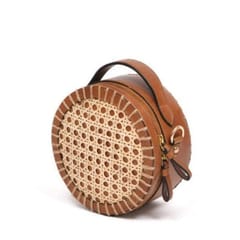 Smitam lifestyle - Round Cane Sling Bag