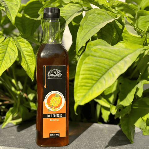 The Mmasala Box -100% Natural Cold Pressed Yellow Mustard Oil- 1 L